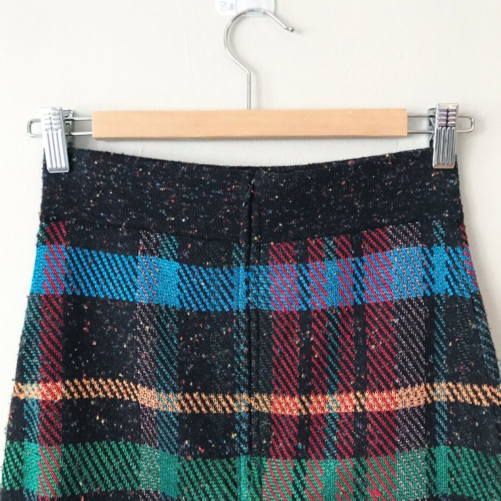 Cecilia Prado Confetti Plaid Sweater Mini Skirt - Picture 7 of 8